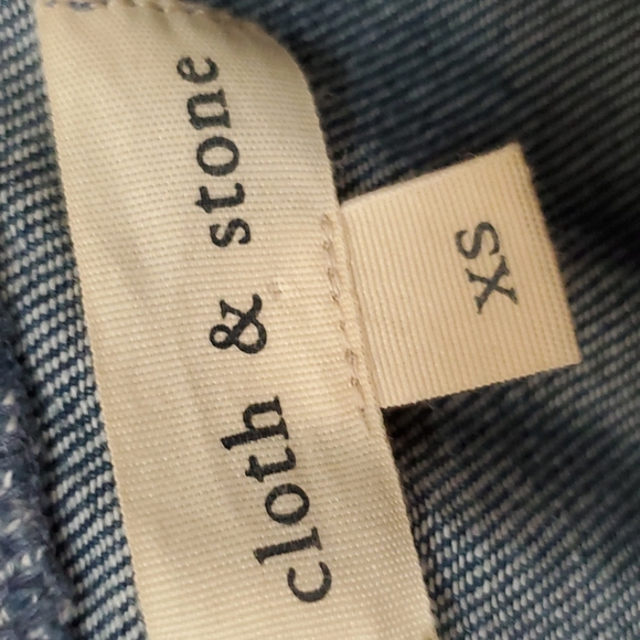 Anthropologie Cloth & Stone denim crop top - Picture 5 of 7